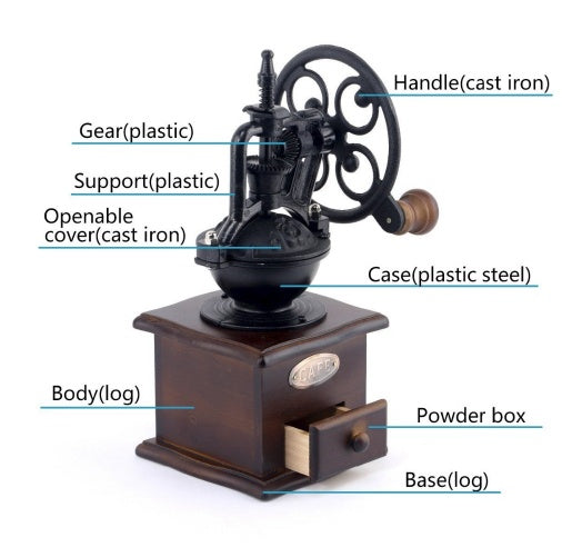 Manual Hand Coffee Bean Grinder Mill