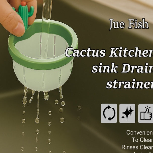 Cactus Kitchen Sink Drain Strainer Filter Basket