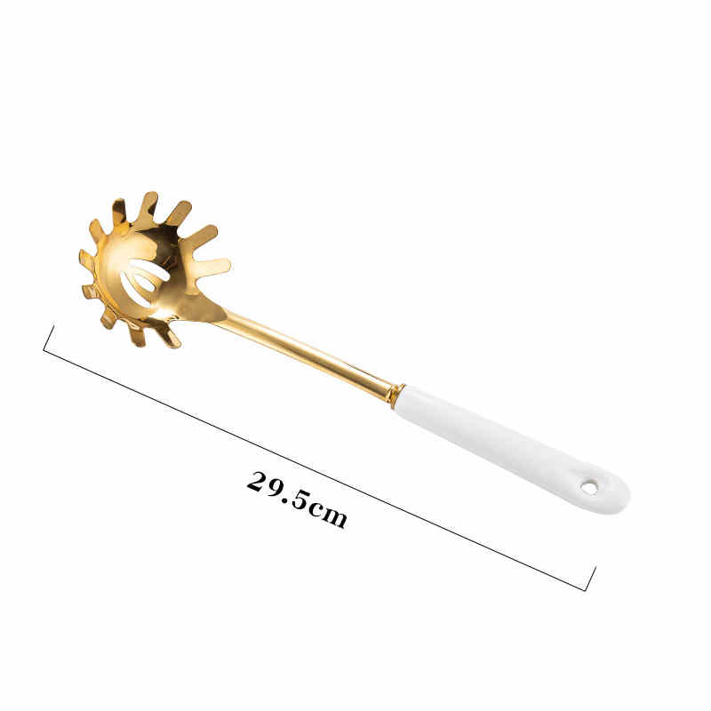 Nordic Stainless Steel Kitchen Spatula with Ceramic Handle