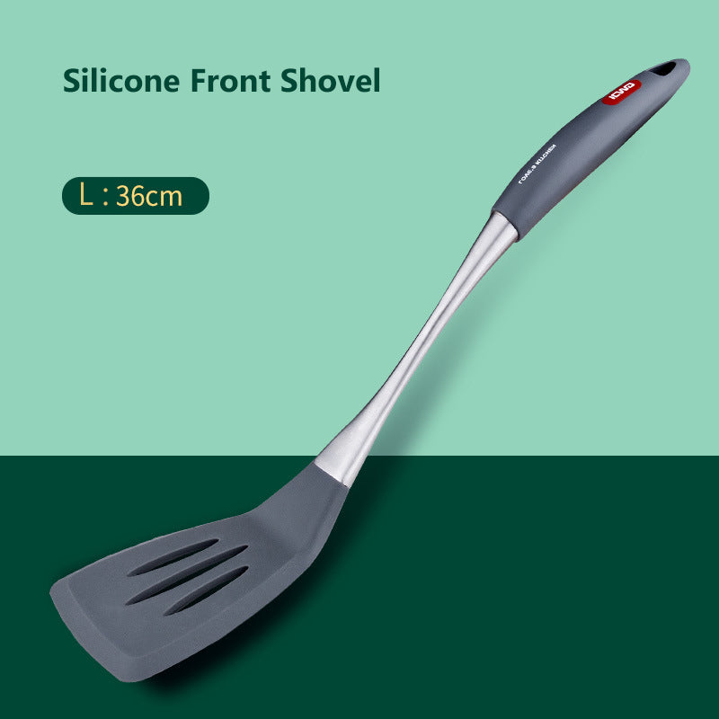 Stainless Steel & Silicone Non-Stick Spatula Set