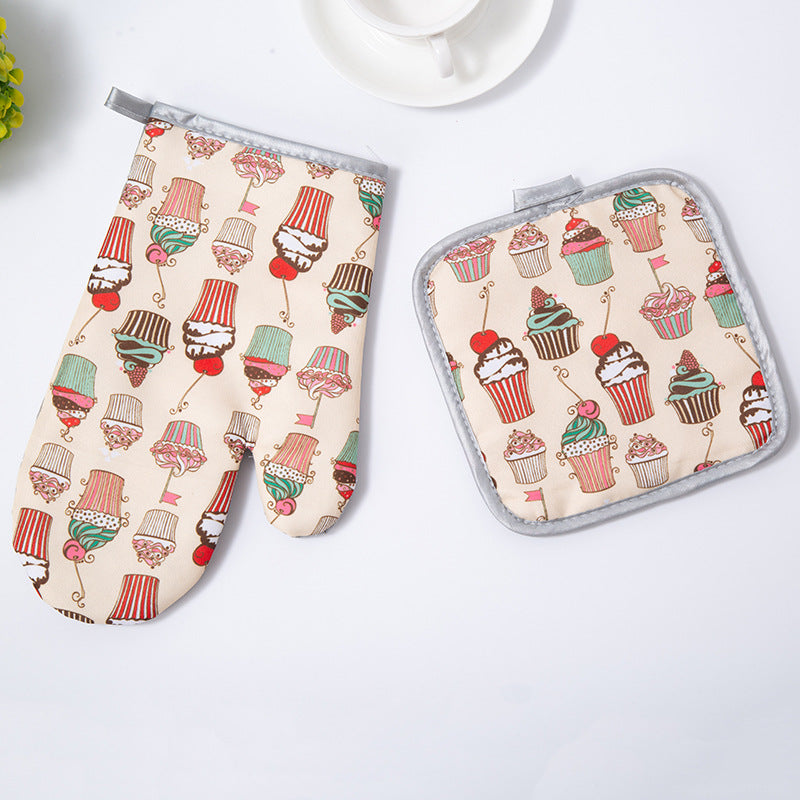 Heat Resistant Kitchen Gloves For Baking Oven And Microwave Use