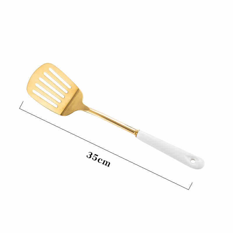 Nordic Stainless Steel Kitchen Spatula with Ceramic Handle