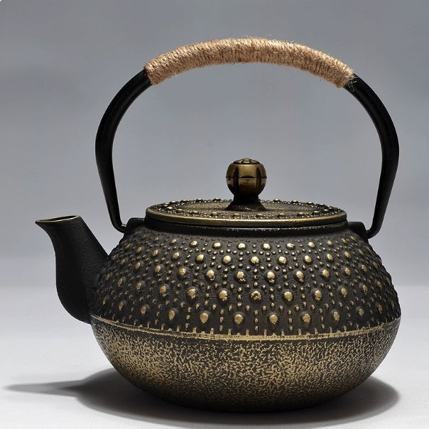 Cast Iron Teapot Traditional Brewing Tea Kettle