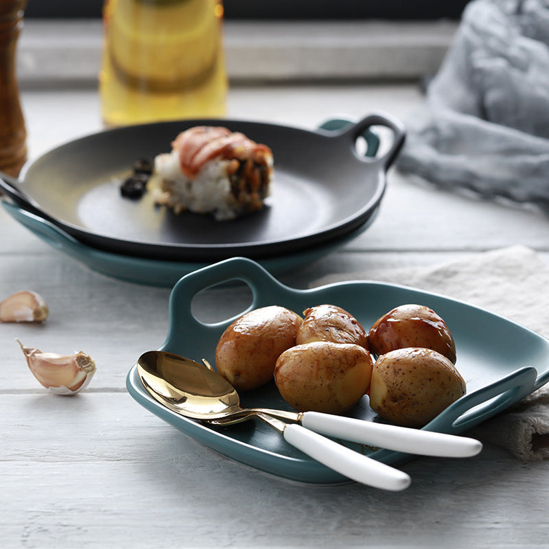 Heat Resistant Oven Baking Tray with Handles