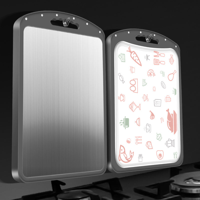 304 Stainless Steel Double-Sided Chopping Board