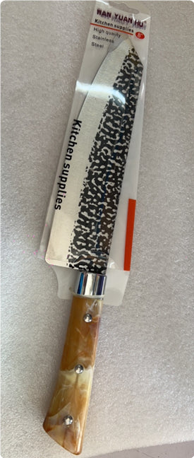 Stainless Steel Chef’s Knife with Marbled Handle
