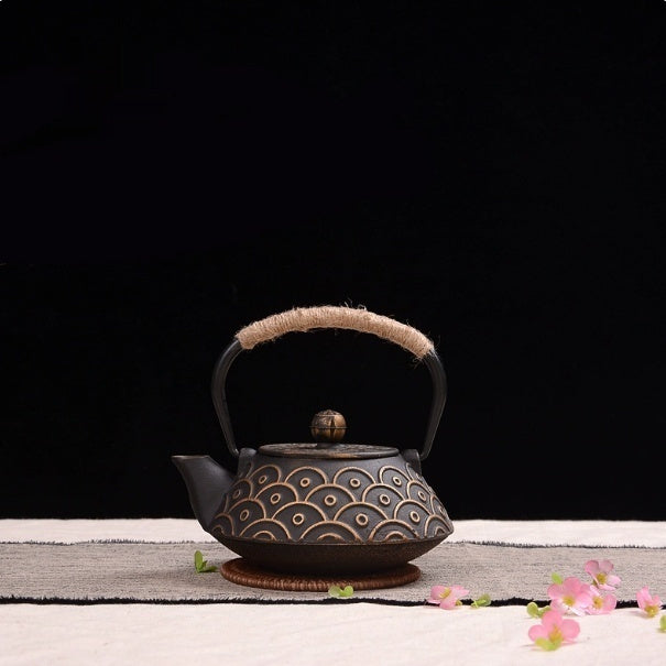 Cast Iron Teapot Traditional Brewing Tea Kettle