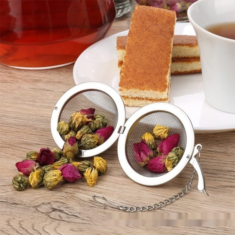 Stainless Steel Tea Ball Infuser Strainer Filter Set