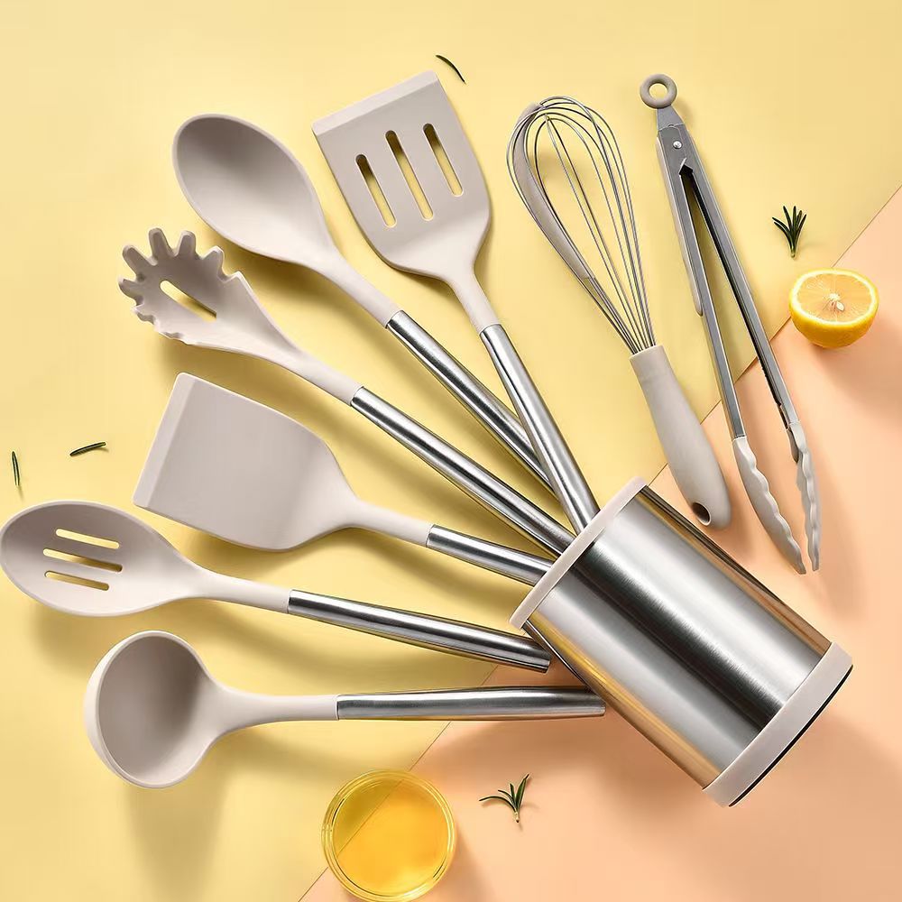 Non-Stick Cookware Rotating Spatula & Spoon Holder
