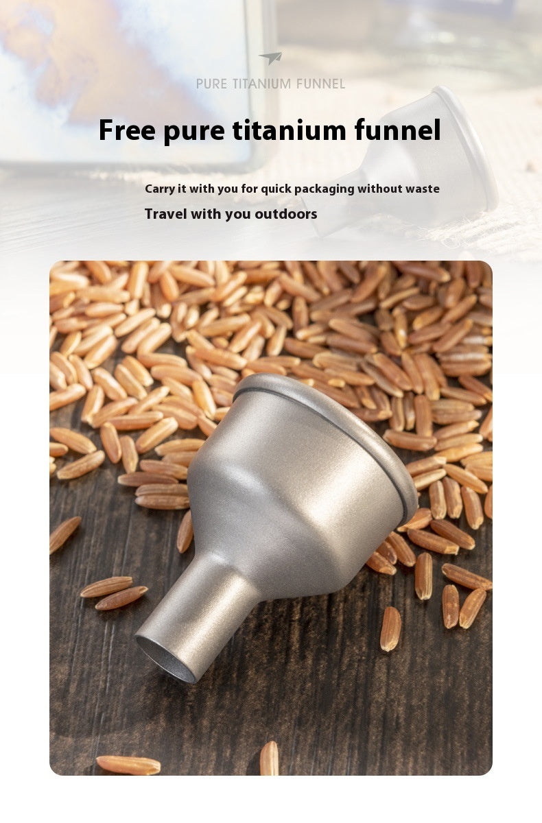 Outdoor Carry Portable With Titanium Funnel Ultralight