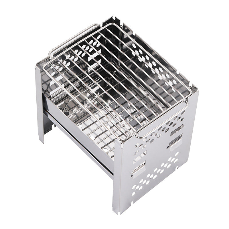 Portable Stainless Steel Dual-Use Barbecue Grill
