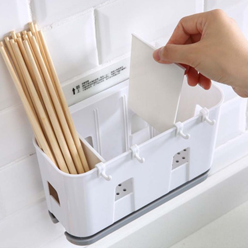 Creative Home Wall Mounted Kitchen Cutlery Drain Rack