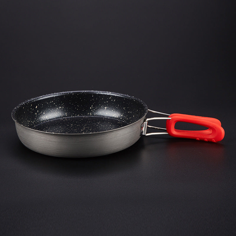 Alocs Stone-Color Non-Stick Folding Frying Pan