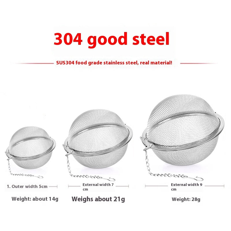 Stainless Steel Tea Ball Infuser Strainer Filter Set