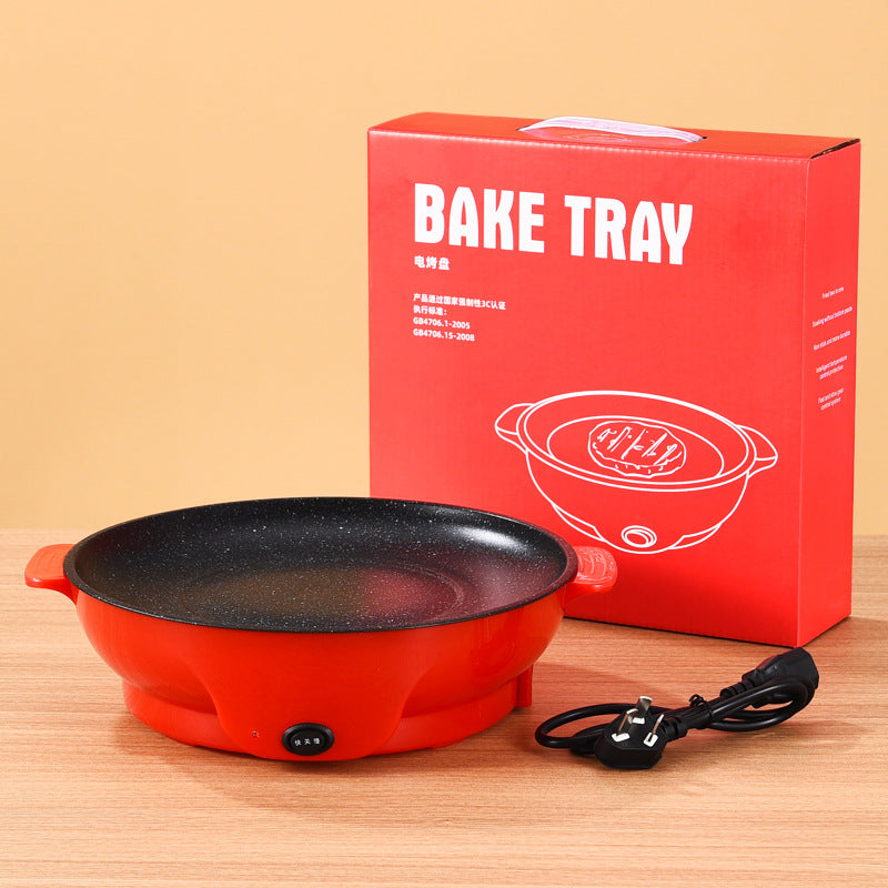 Portable Electric Barbecue Grill Multifunctional Meat Roasting Pan