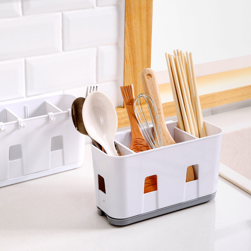 Creative Home Wall Mounted Kitchen Cutlery Drain Rack