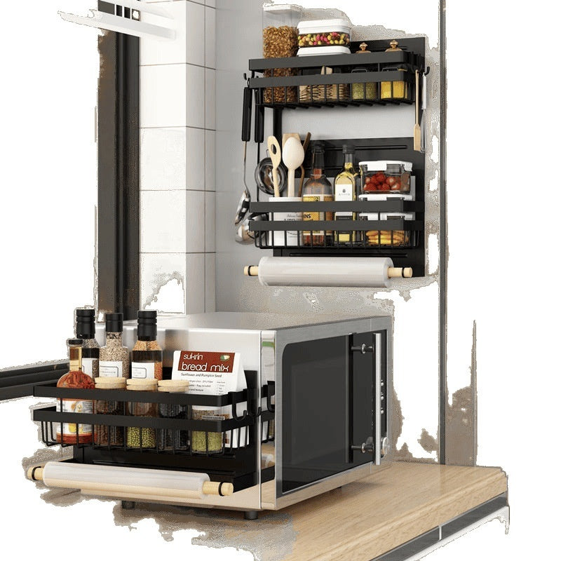 Magnetic Multi-Function Refrigerator Side Storage Rack
