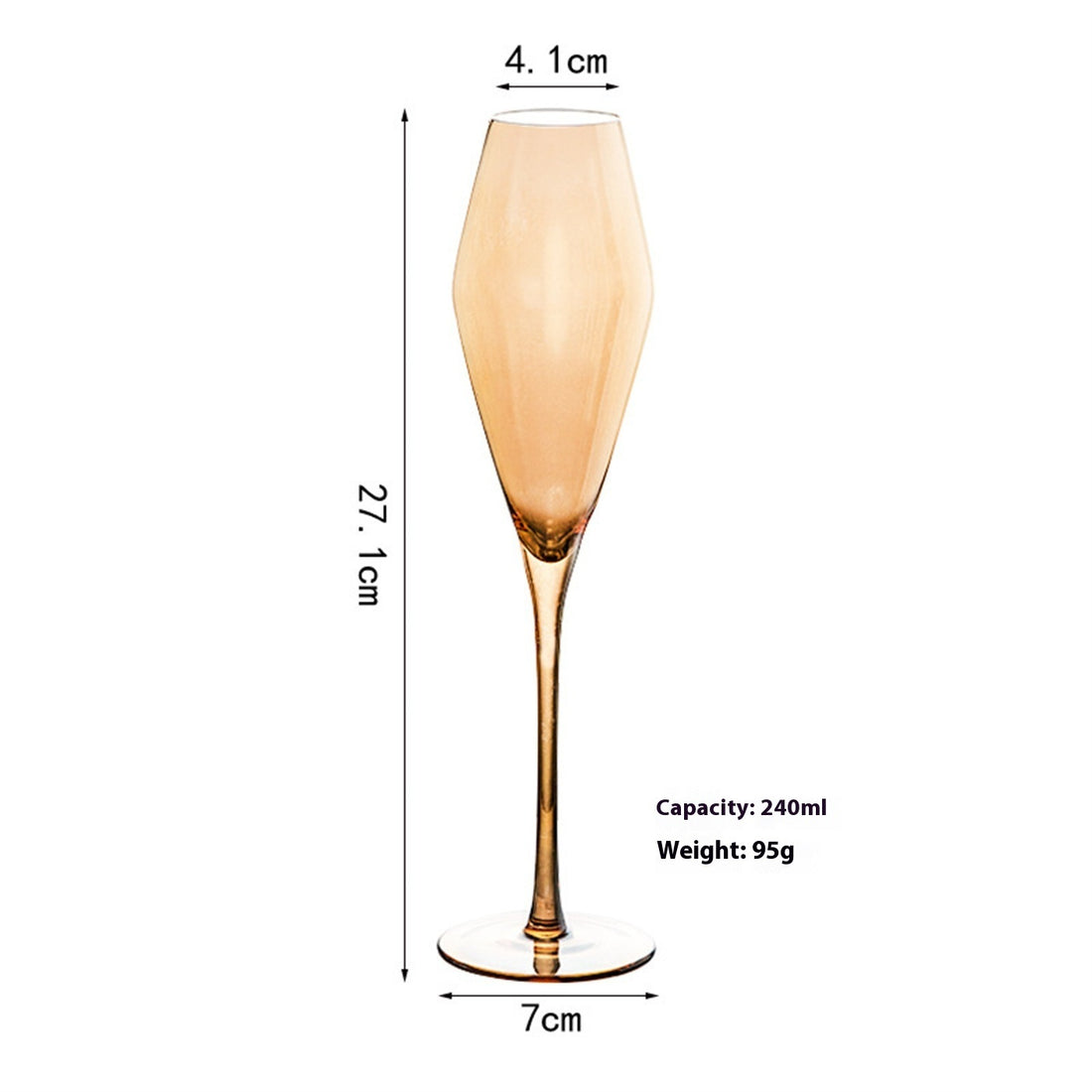 Golden Red Wine Glass Household Decanter