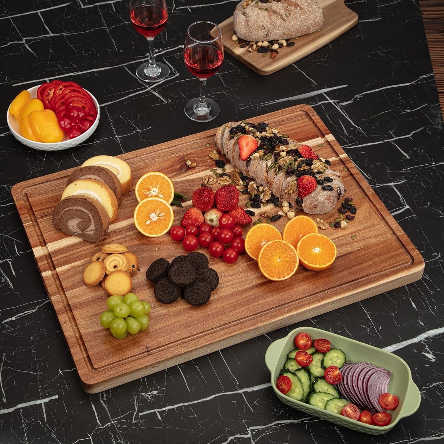 Acacia Wood Kitchen Chopping & Dough Board