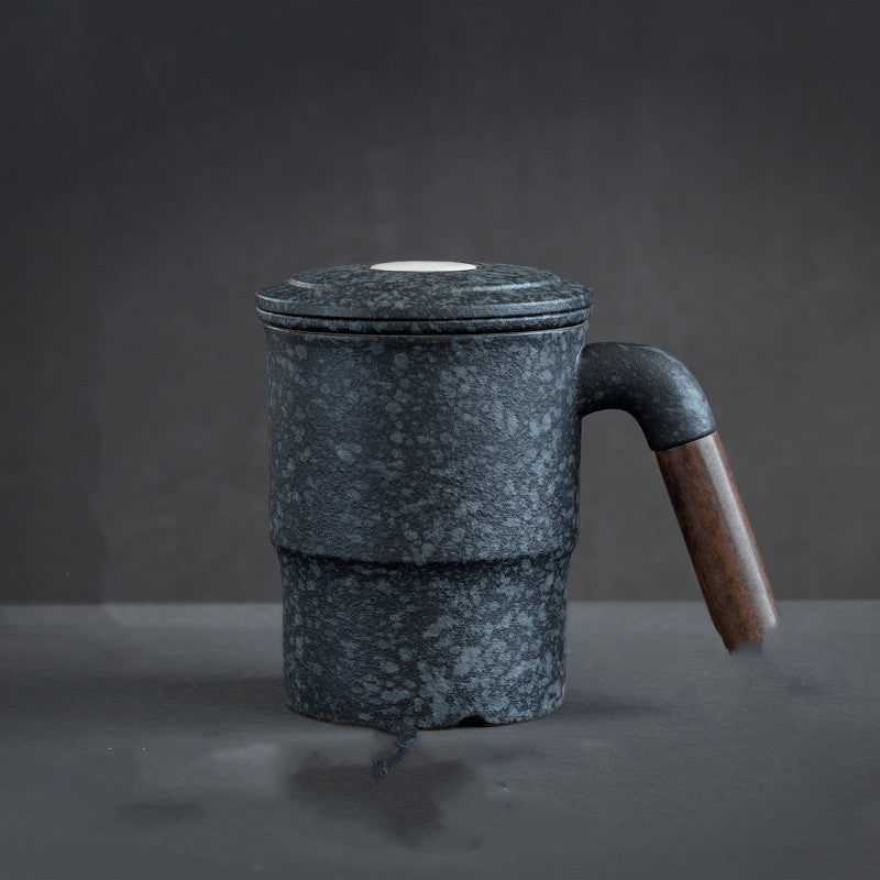 Ceramic Tea Cup With Lid And Filter Office Tea Cup