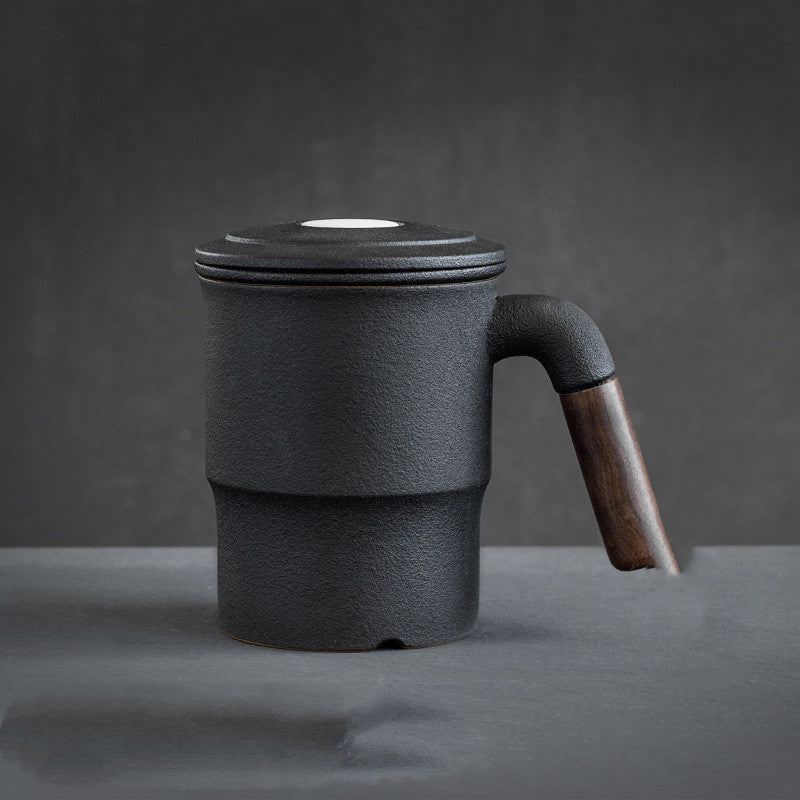 Ceramic Tea Cup With Lid And Filter Office Tea Cup