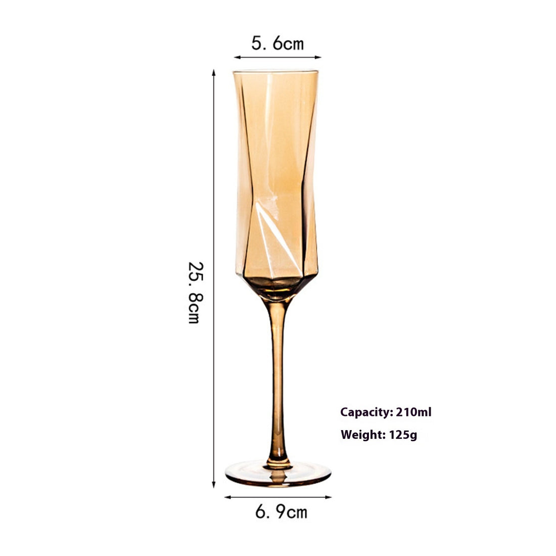 Golden Red Wine Glass Household Decanter
