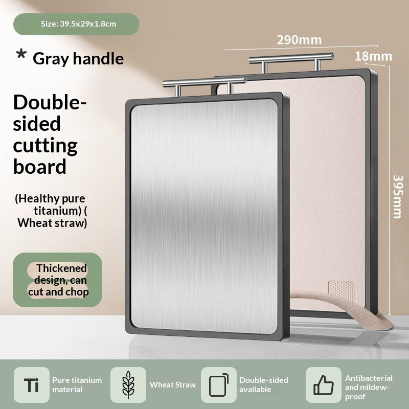 Pure Titanium Wheat Fiber Cutting Board