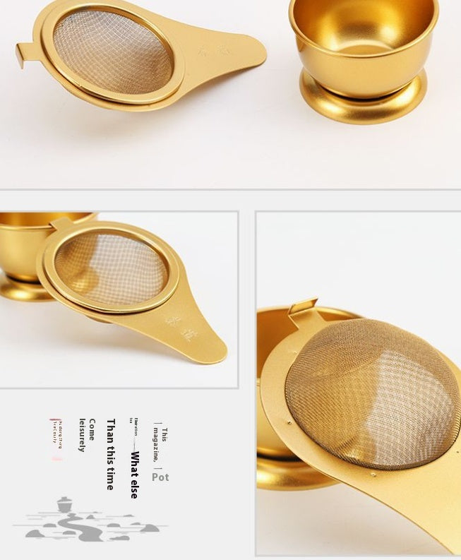 Stainless Steel Tea Strainer Bracket Kung Fu Tea Utensils
