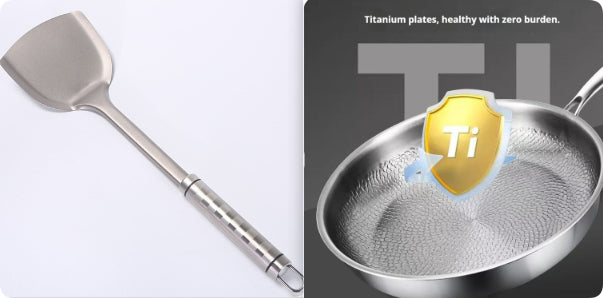 Pure Titanium Spatula Soup Spoon