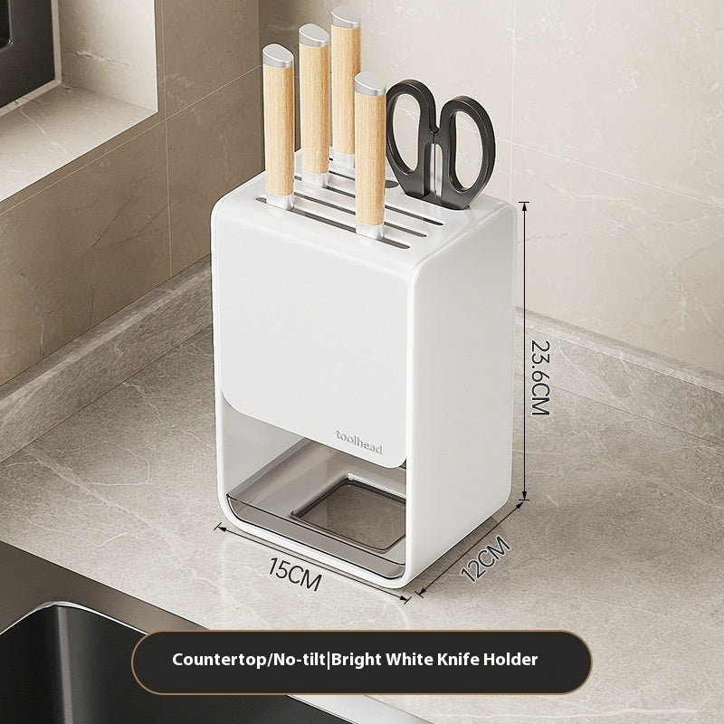 Gun Gray Kitchen Knife Holder Rack