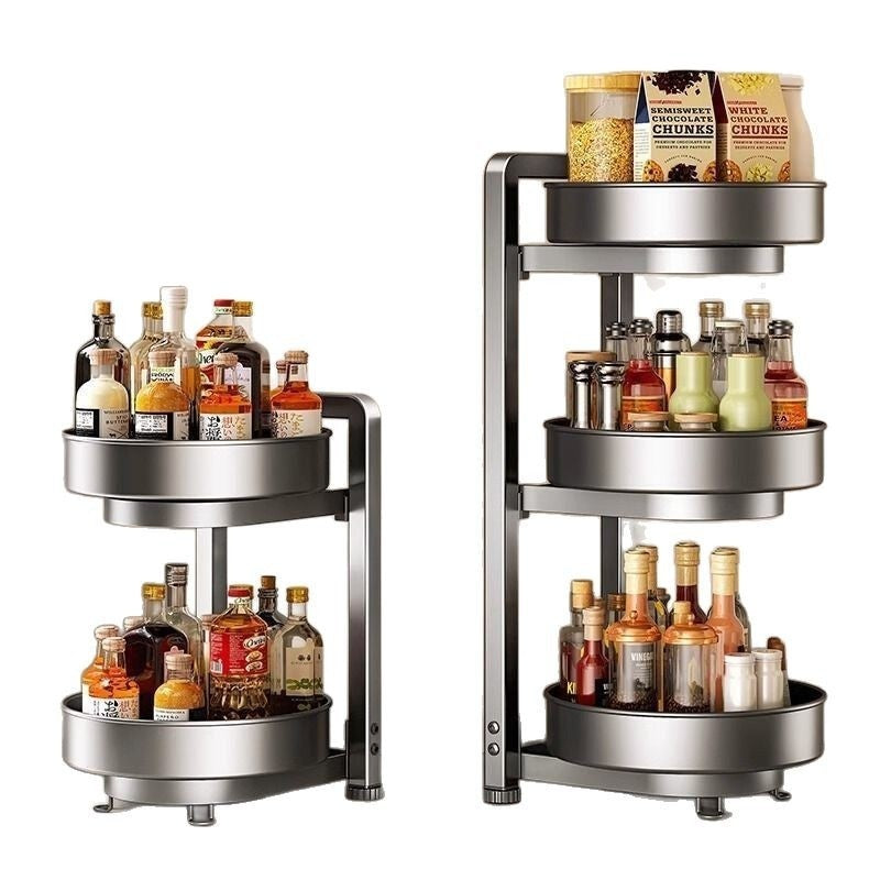 Rotating Multi-Function Countertop Kitchen Rack