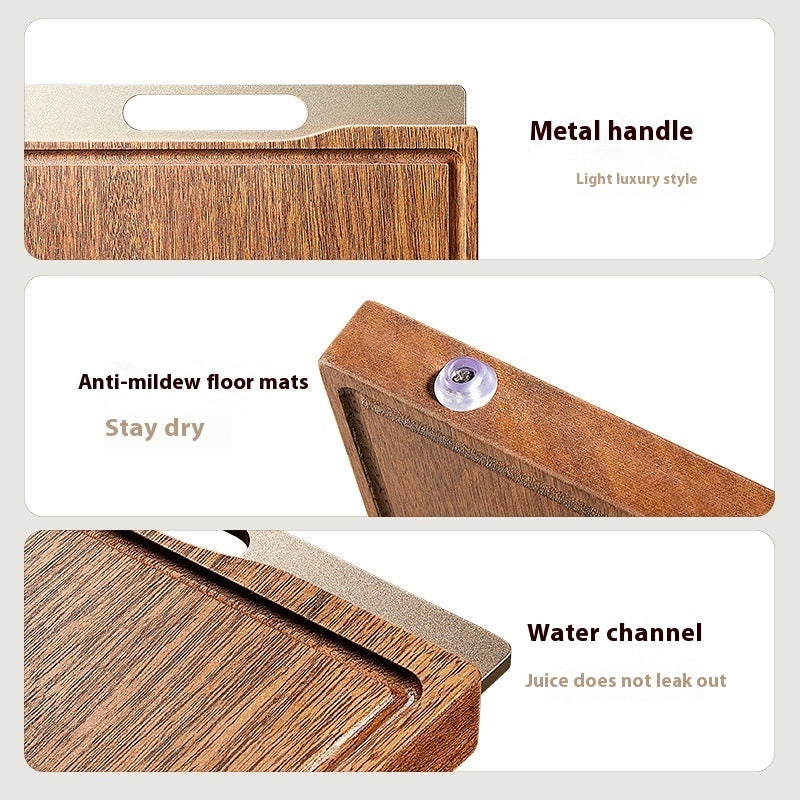Solid Wood Kitchen Cutting Board Anti-Mildew & Antibacterial