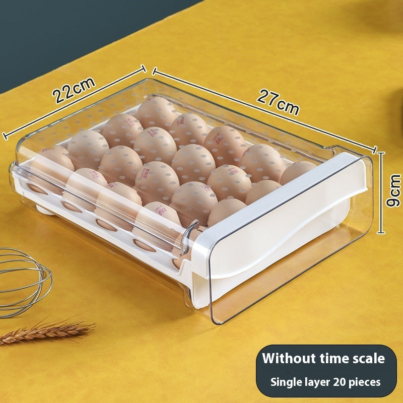 Egg Storage Box with Scale for Refrigerator