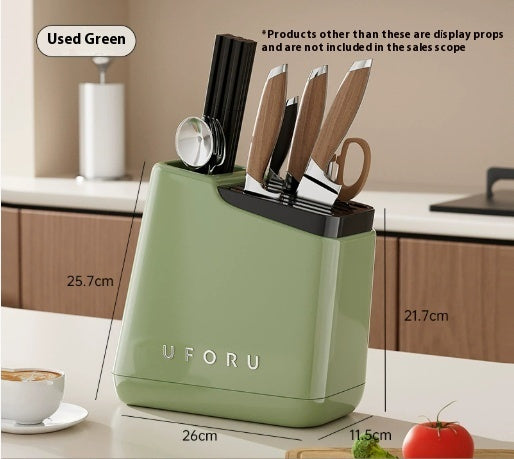 Multi-Function Kitchen Knife and Utensil Storage Rack