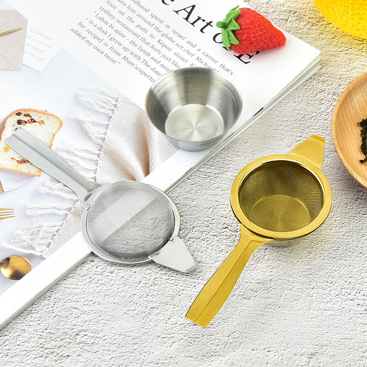 304 Stainless Steel Tea Strainer Set Two Piece Kitchen Tool
