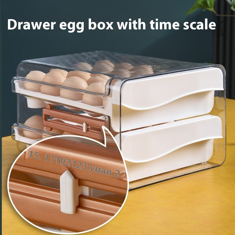 Egg Storage Box with Scale for Refrigerator