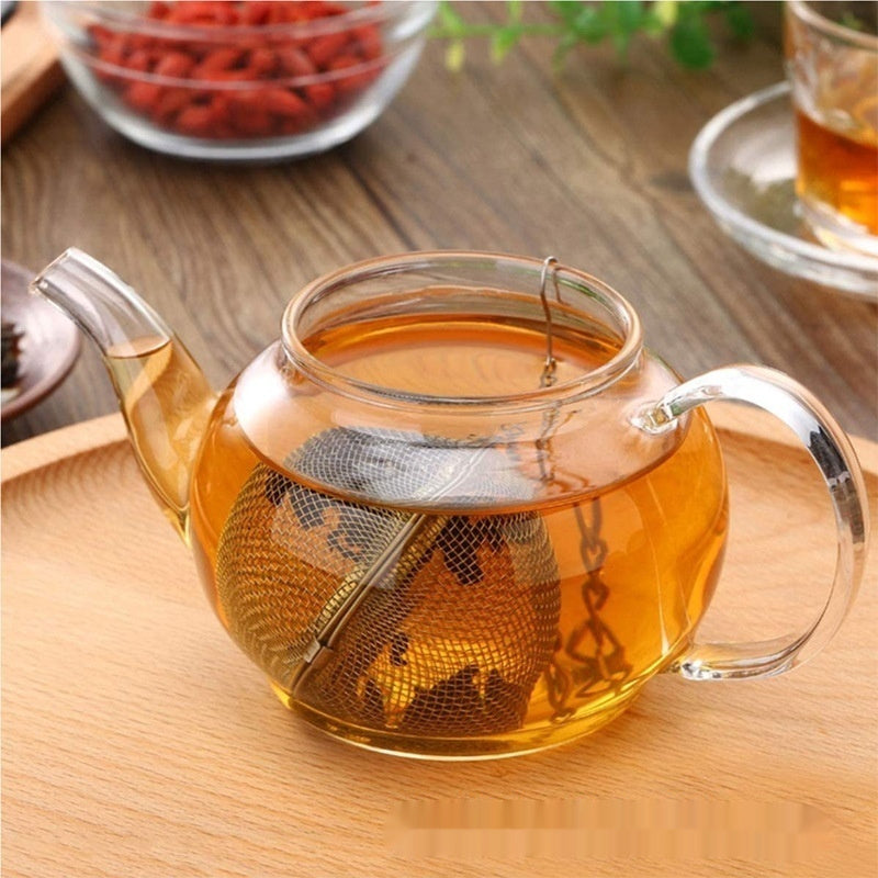 Stainless Steel Tea Ball Infuser Strainer Filter Set