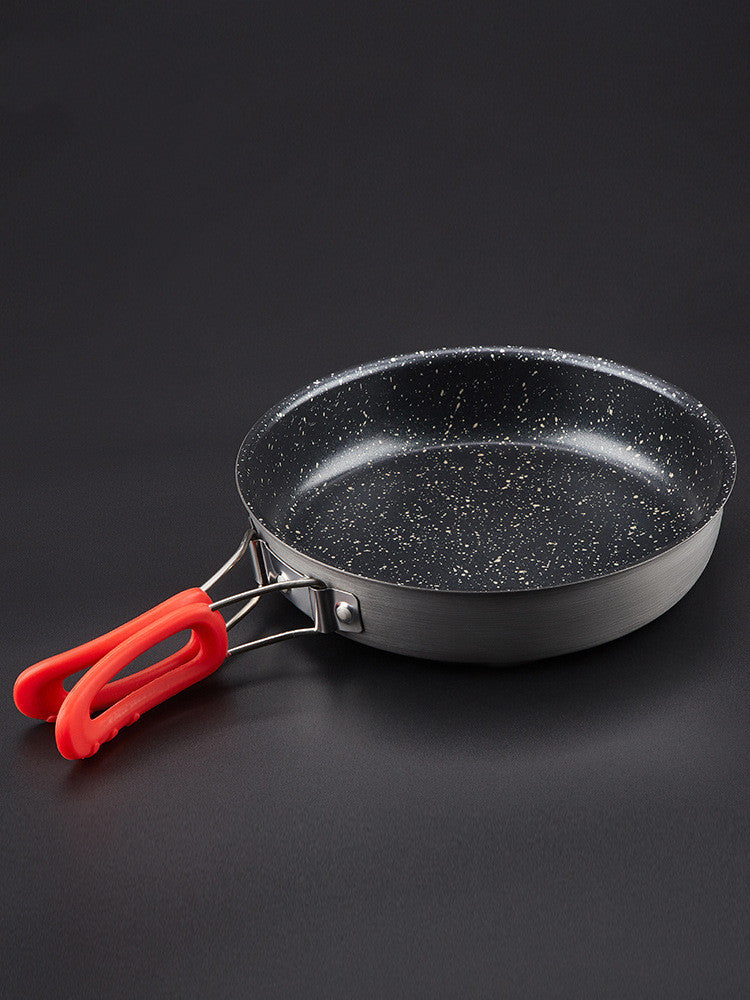 Alocs Stone-Color Non-Stick Folding Frying Pan