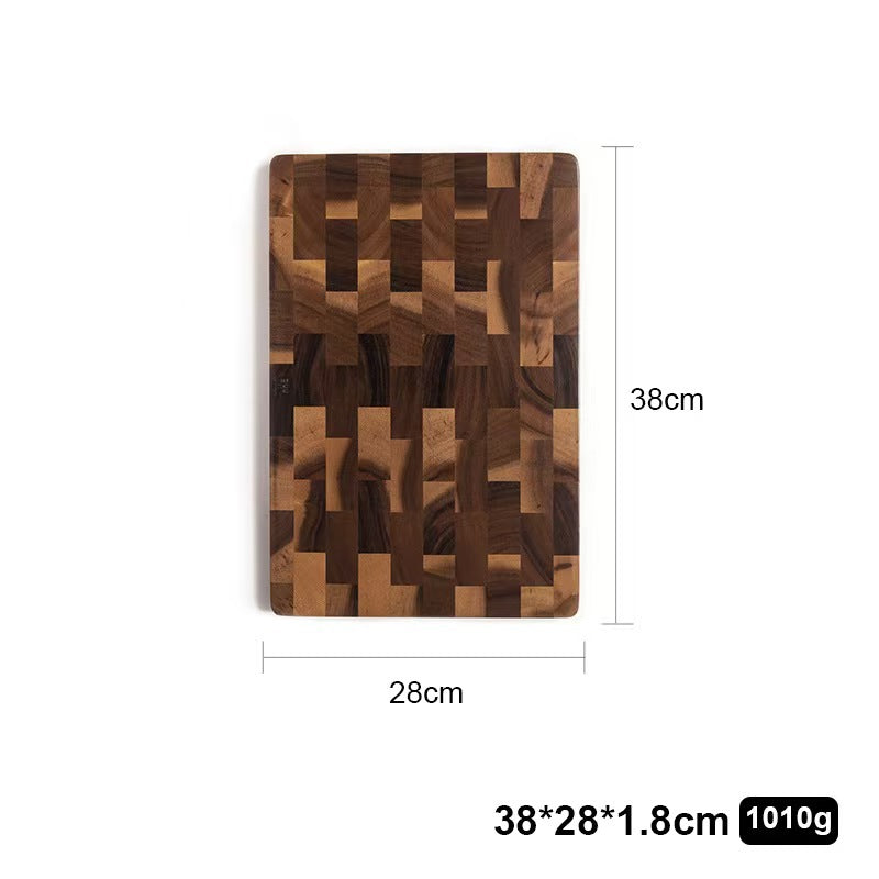 Acacia Wood Cutting Board Grid Design