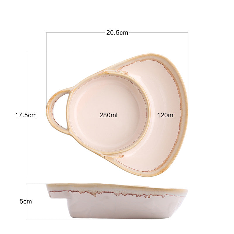 Vintage Style Ceramic Baking Tray Oven Dish