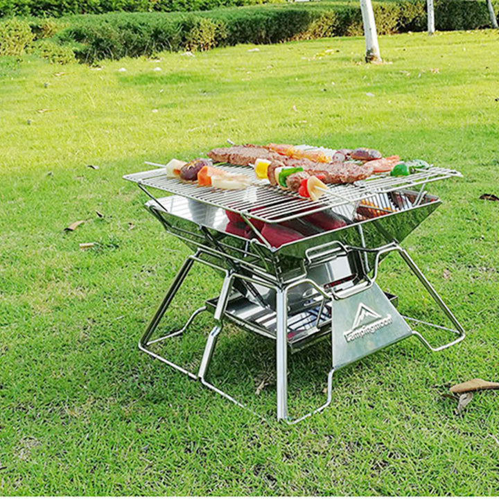 2–3 Person Foldable Camping BBQ Grill