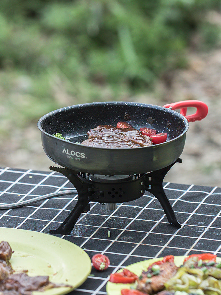 Alocs Stone-Color Non-Stick Folding Frying Pan