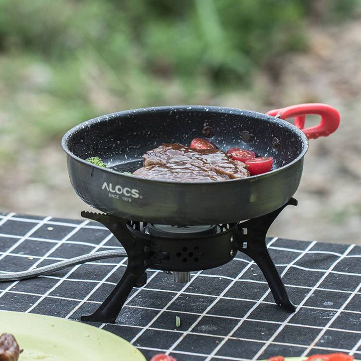 Alocs Stone-Color Non-Stick Folding Frying Pan