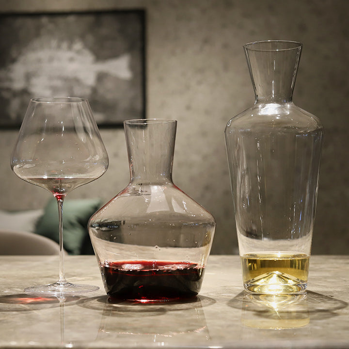 Glass Wine Decanter Red & Liquor Divider