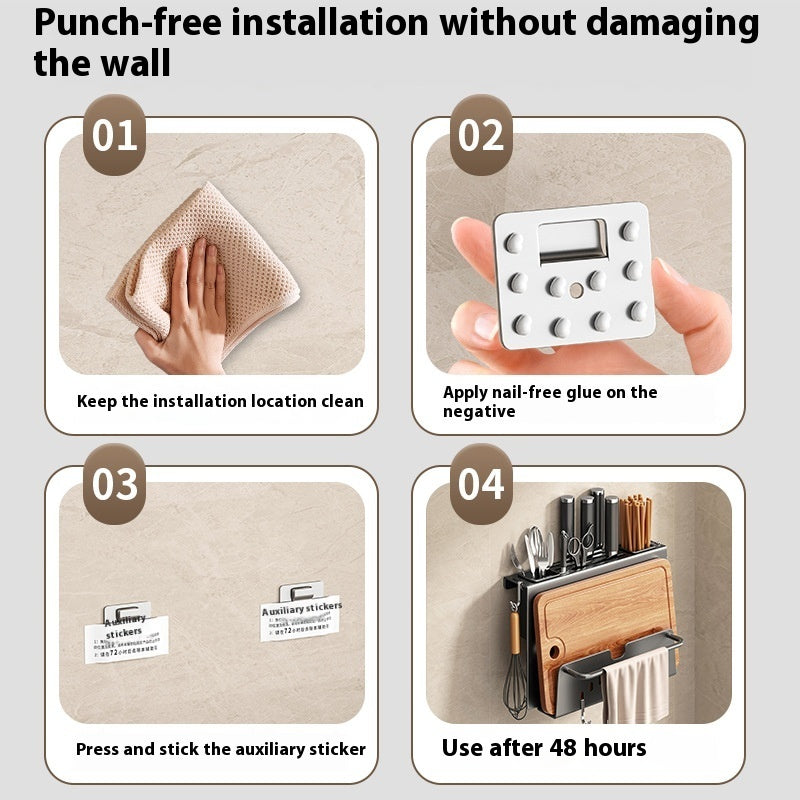 Knife Rack Storage Rack Home Wall-mounted