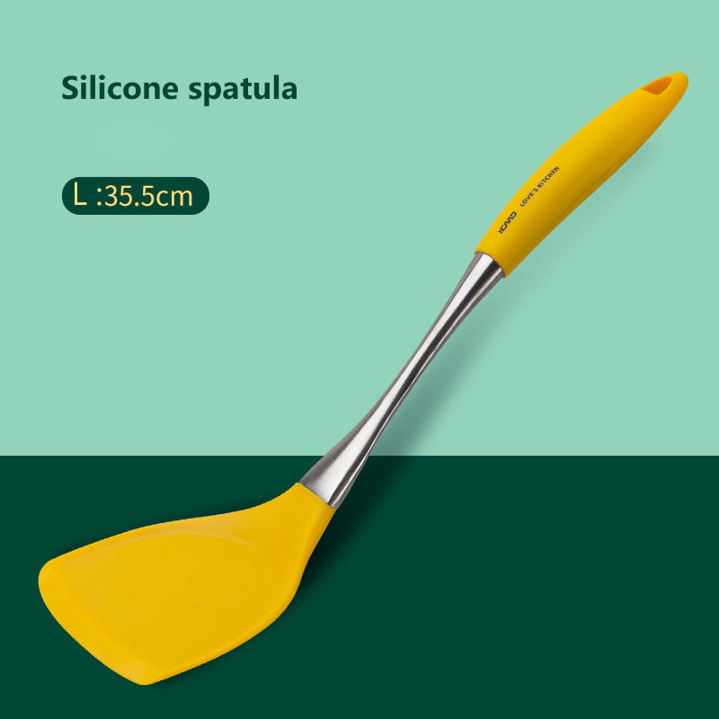 Stainless Steel & Silicone Non-Stick Spatula Set