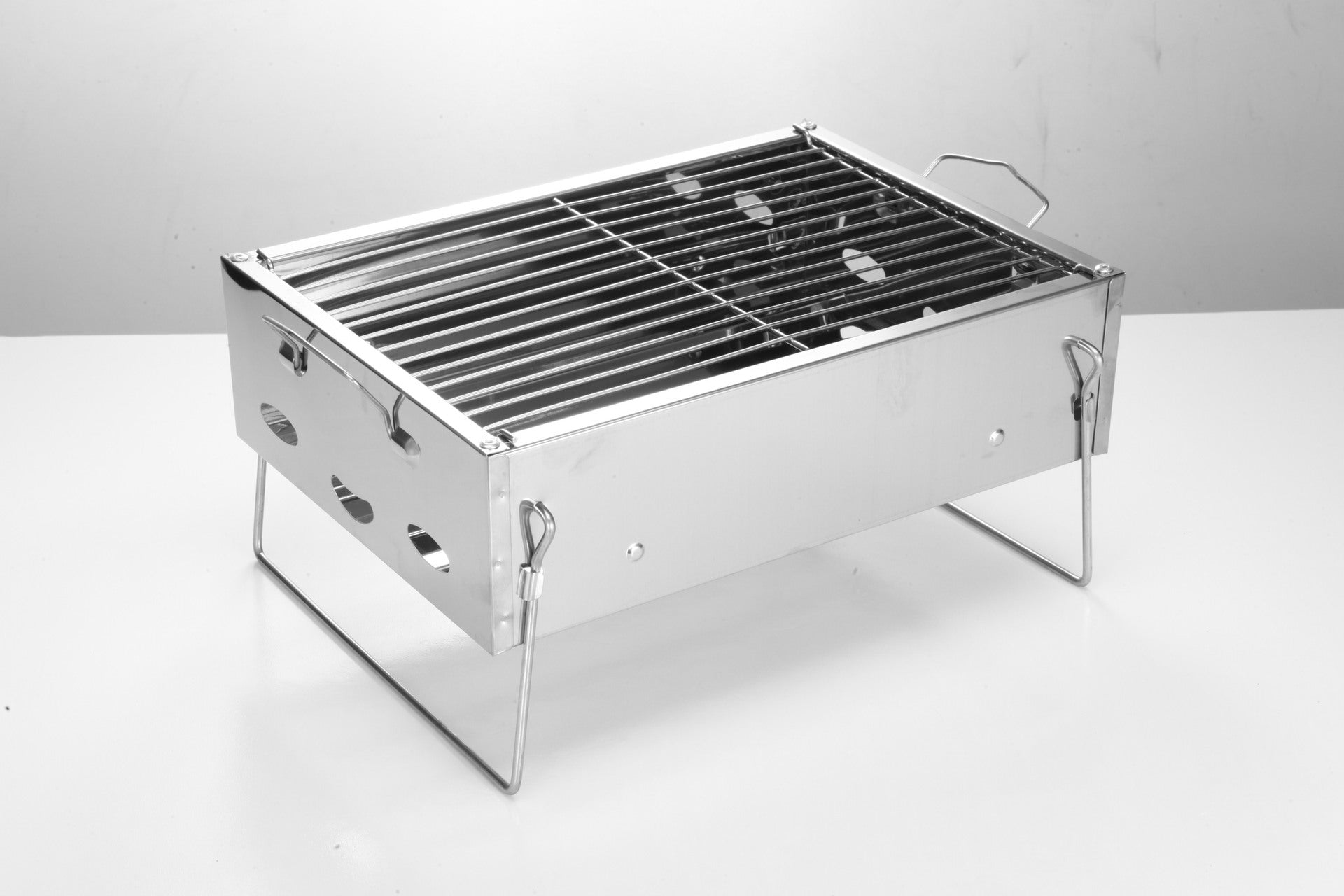 Portable Stainless Steel Charcoal Barbecue Grill