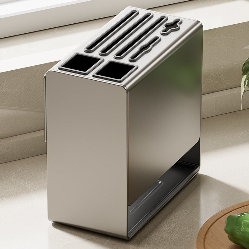 Gun Gray Kitchen Knife Holder Rack