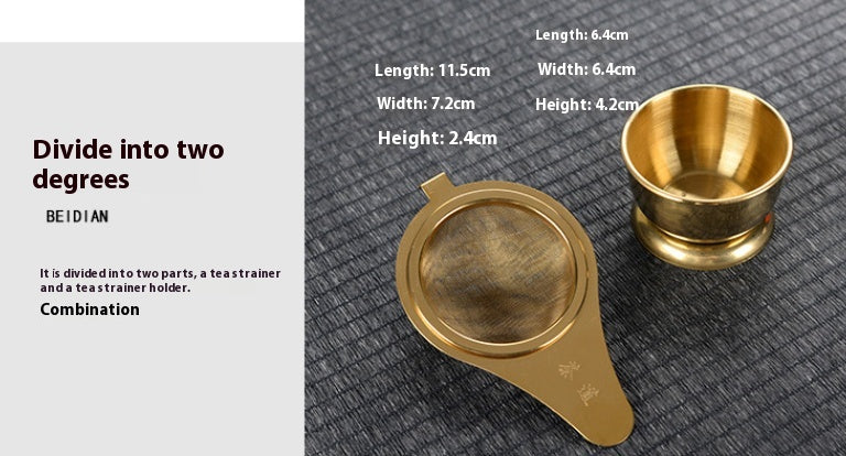 Stainless Steel Tea Strainer Bracket Kung Fu Tea Utensils