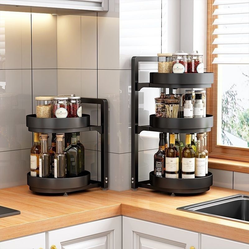 Rotating Multi-Function Countertop Kitchen Rack
